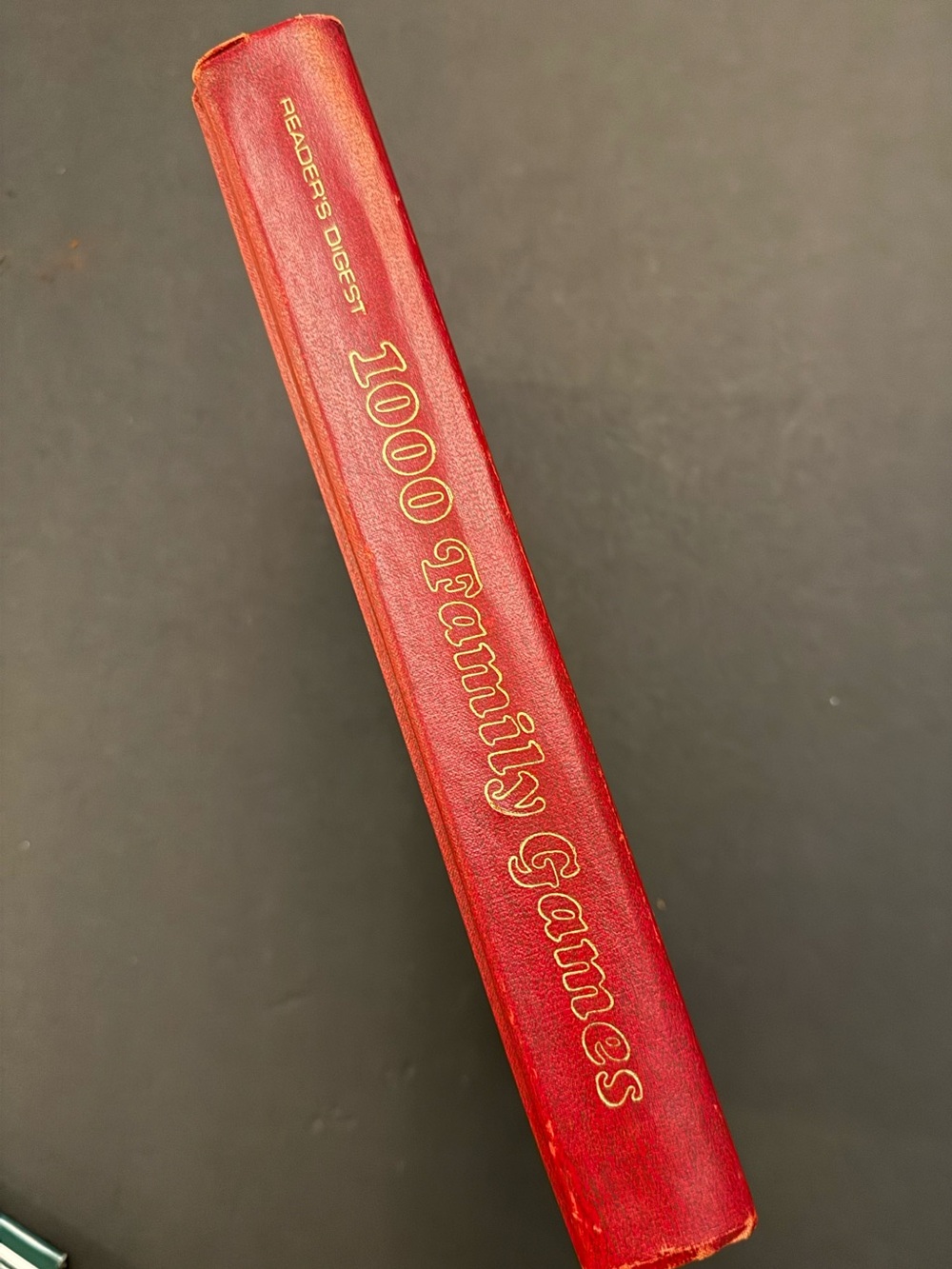 Reader's Digest Red '1000 Family Games' Hardcover Book homeschool